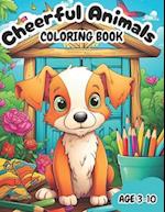 Cheerful Animals Coloring Book