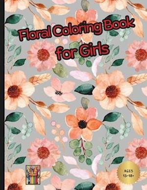 Floral Coloring Book for Girls