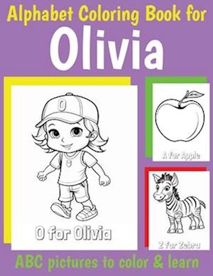 ABC Coloring Book for Olivia