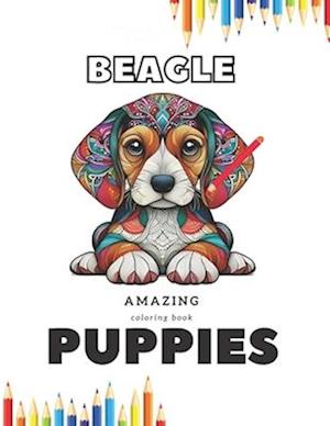 Puppies amazing coloring book