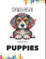 Puppies amazing coloring book