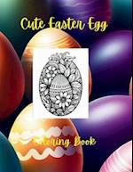 Cute Easter Egg Coloring Book