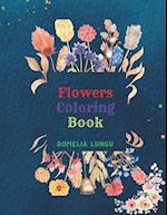 Flowers coloring book