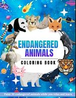 Endangered animals coloring book