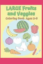 Fruits and Veggies Coloring Book