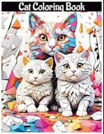 Cats Coloring Book for Teens, Adults, Cute Cats Coloring Pages