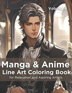 Manga & Anime Line Art Coloring Book, Volume 4