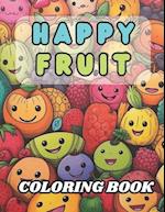 Happy Fruit Coloring Book