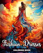 Fashion Dresses Coloring Book