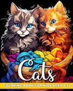 Cats Coloring Book for Kids Ages 8-12