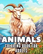 Animals - Coloring book for adults