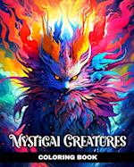 Mystical Creatures Coloring Book: Mythical Creatures Coloring Pages with Amazing Fantasy Designs 