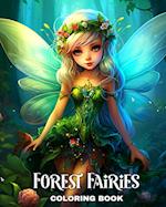 Forest Fairies Coloring Book: Fairy Coloring Pages for Adults and Teens with Enchanting Forest Fairies 