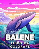 Libro da Colorare sulle Balene