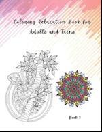 Coloring Relaxation Book for Adults and Teens