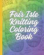 Fair Isle Knitting Coloring Book