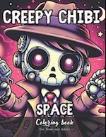 Creepy Chibi Space Coloring Book for Teens and Adults