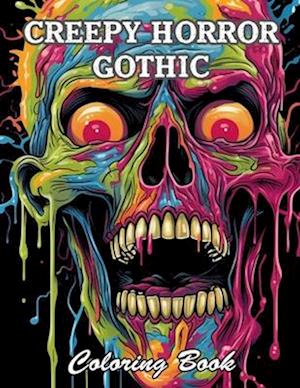 Creepy Horror Gothic Coloring Book