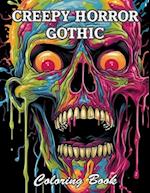 Creepy Horror Gothic Coloring Book