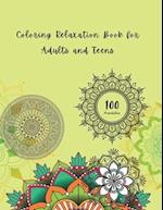 Coloring Relaxation Book for Adults and Teens