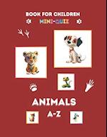 Animals A-Z, colorful book for children