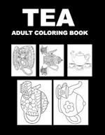 Tea Adult Coloring Book