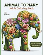 Animal Topiary Adult Coloring Book