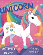 Unicorn Activity Book for Kids ages 4-10