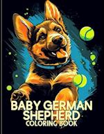 Baby German Shepherd Coloring Book