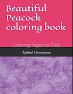 Beautiful Peacock coloring book