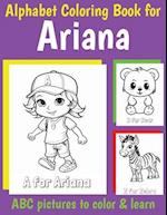 ABC Coloring Book for Ariana