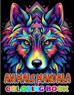Animals Mandala Coloring book: Desert Dreams: A Mandala Coloring Oasis with Animals" 