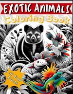 Exotic Animals Coloring Book