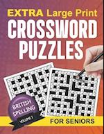 Extra Large Print Crossword Puzzles for Adults and Seniors