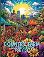 Country Farm Coloring Book For Kids