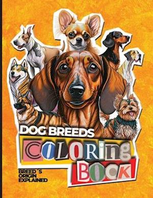 Dog´s Breeds adult coloring book - 50 beautiful breeds - anti stress - mindfulness