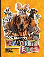 Dog´s Breeds adult coloring book - 50 beautiful breeds - anti stress - mindfulness