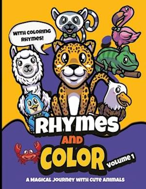 Rhymes and color - animals coloring book for kids from 4-8 years old.