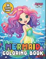 Mermaid Coloring Book for Kids Ages 4-8: Whimsical Waves of in a Sea of Colors 