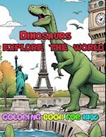 Dinosaurs explore the world