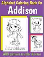 ABC Coloring Book for Addison