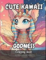 Cute Kawaii Godness Coloring Book for Kids Teens and Adults
