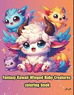 Fantasy Kawaii Winged Baby Creatures Coloring Book
