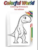Coloring: Dinosaurs: Paperback - Coloring book for children 