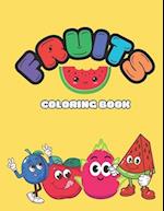 Kawaai Fruits Coloring Book.