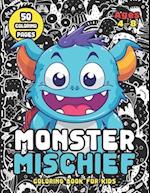 Monster Mischief Coloring Book for Kids Ages 4-8: A Colorful Journey to Cuteville 