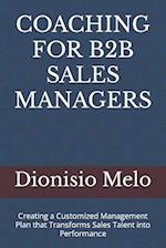 Coaching for B2B Sales Managers