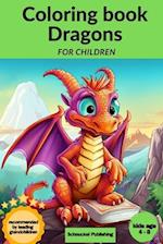 Coloring book Dragons for children