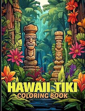 Hawaii Tiki Coloring Book