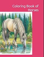 Coloring Book of Horses